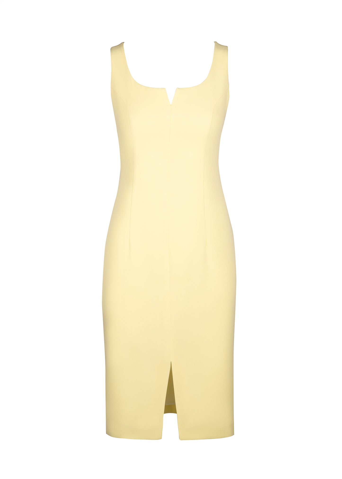 Lemon Fitted Dress