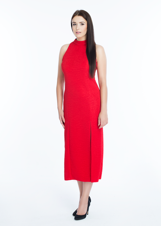 Midi Red Dress