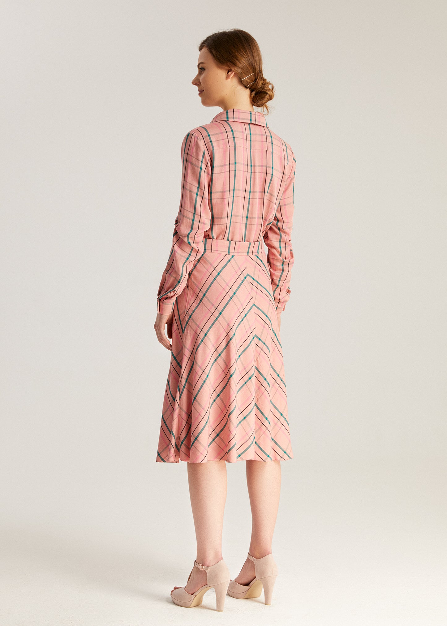 Pink Checked Dress