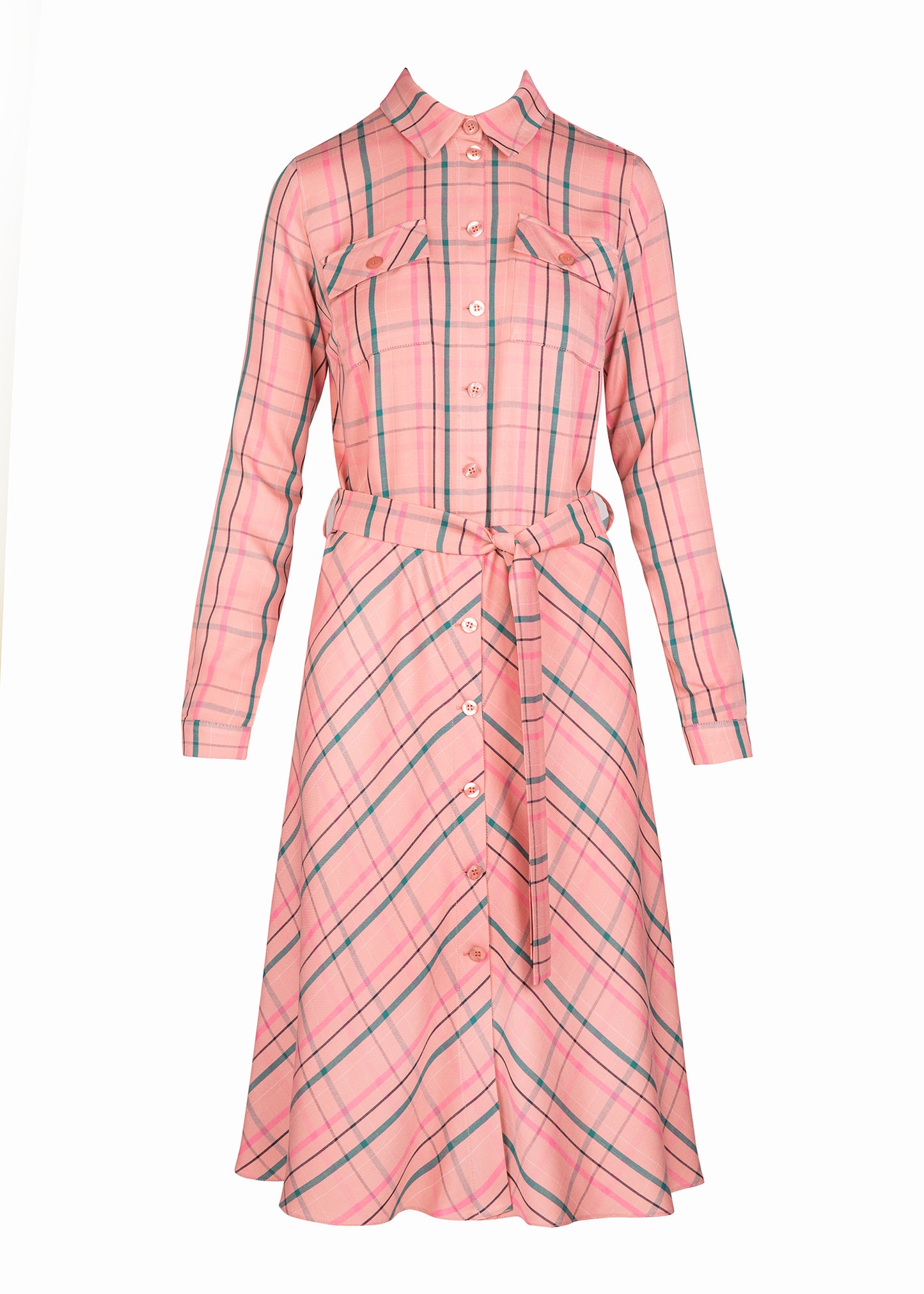 Pink Checked Dress