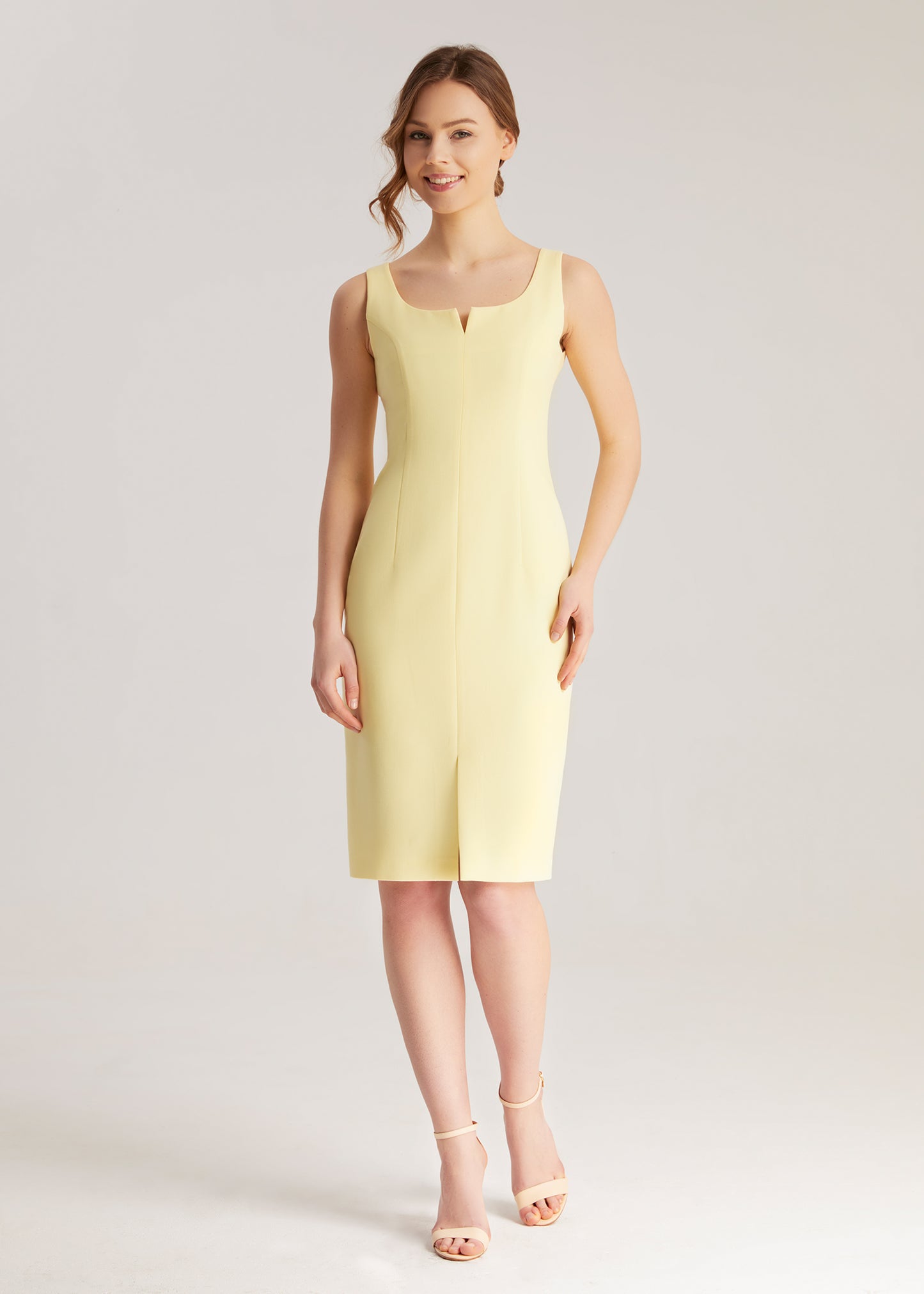 Lemon Fitted Dress