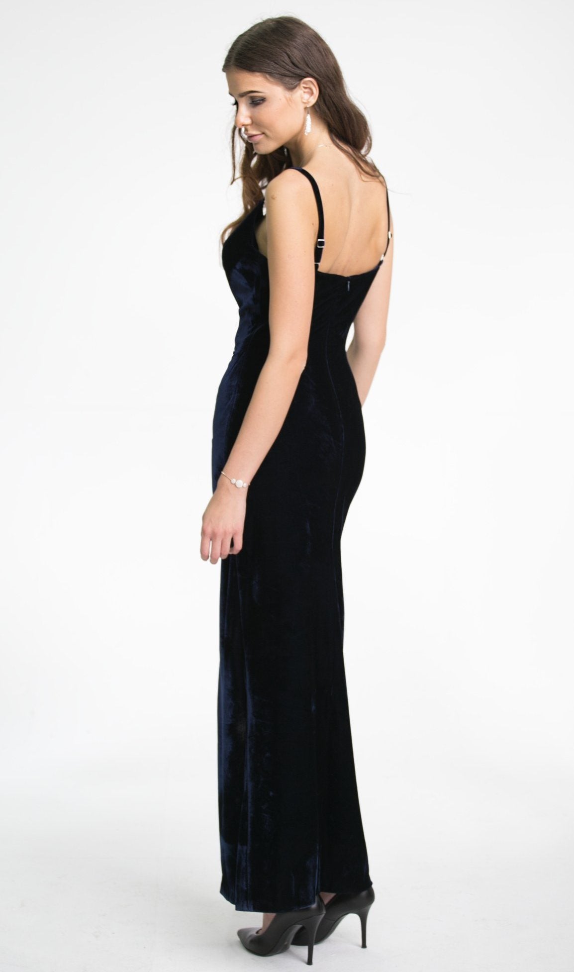 Draped Velvet Dress